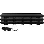 Compact Series Invisible Edge 9.84 ft. L x 5.4 in. W x 3.5 in. H Trench and Channel Drain Kit w/ End Caps and Connector