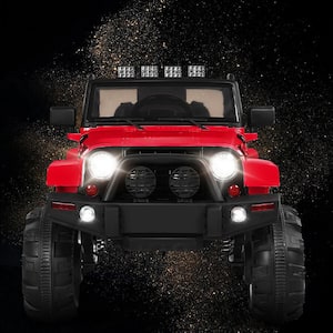 13 in. Remote Kids Ride-on Car 12-Volt Electric Truck with 2.4 GHZ Controller Red