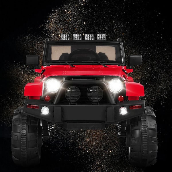 13 in. Remote Kids Ride-on Car 12-Volt Electric Truck with 2.4 GHZ Controller Red