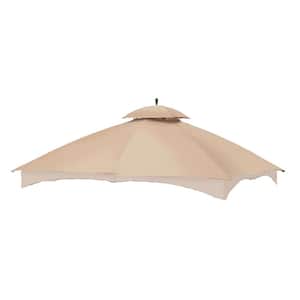 RipLock 350 Beige Replacement Canopy Top Set for 10 ft. x 12 ft. Massilllon Gazebo