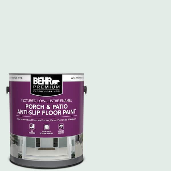 1 gal. #ICC-37 Beach Glass Textured Low-Lustre Enamel Interior/Exterior Porch and Patio Anti-Slip Floor Paint