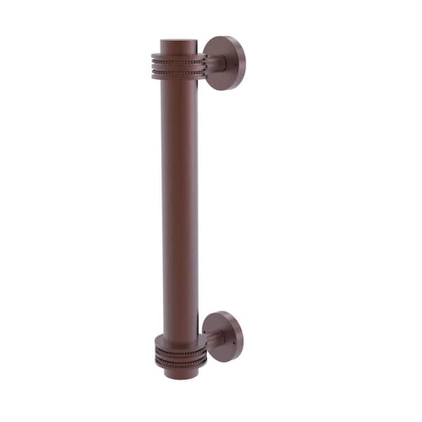 Allied Brass 8 in. Center-to-Center Door Pull with Dotted Aents in Antique Copper