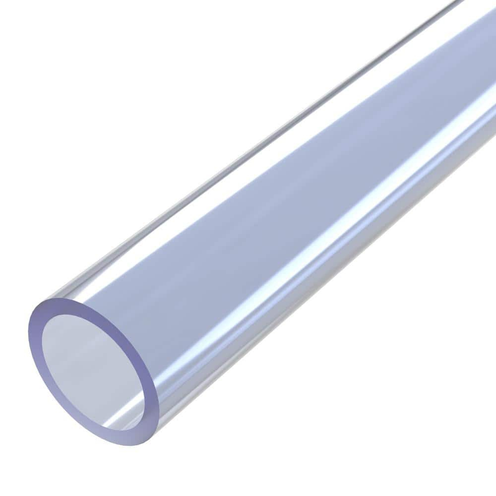 Formufit 1 1 4 In X 5 Ft Furniture Grade Sch 40 Pvc Pipe In Clear P114fgp Uv The Home Depot