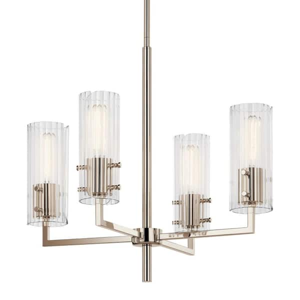 Kichler Velestino 4-Light Polished Nickel Modern/Contemporary Chandelier
