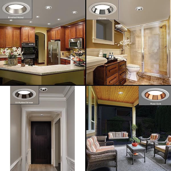 Commercial Electric 4 in. Adjustable CCT Integrated LED Recessed
