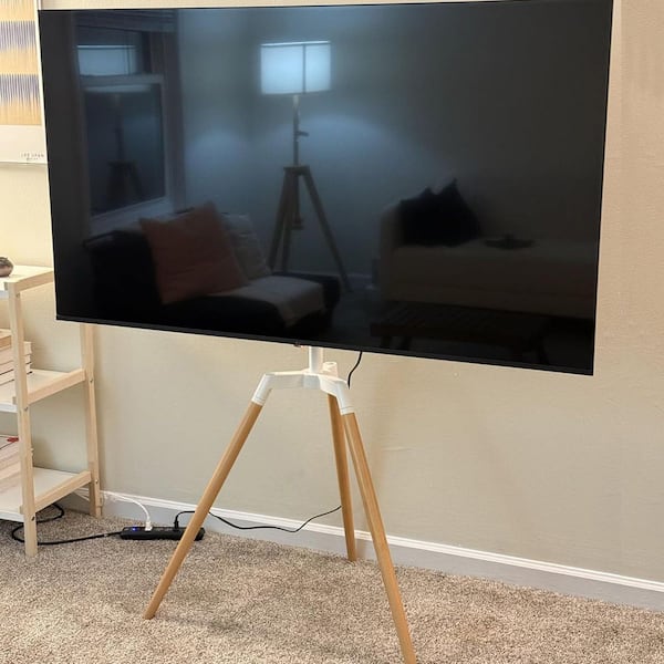 Aoibox Universal Tripod Easel TV Stand for 32-65 in. LED LCD Flat