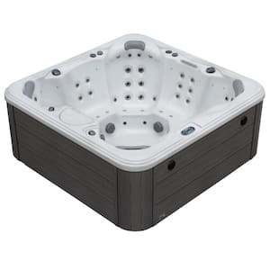 Destination 6-Person 59-Jet 80-Port 4-Pump Non-Lounger Hot Tub, Waterfall Arch, Bluetooth Stereo