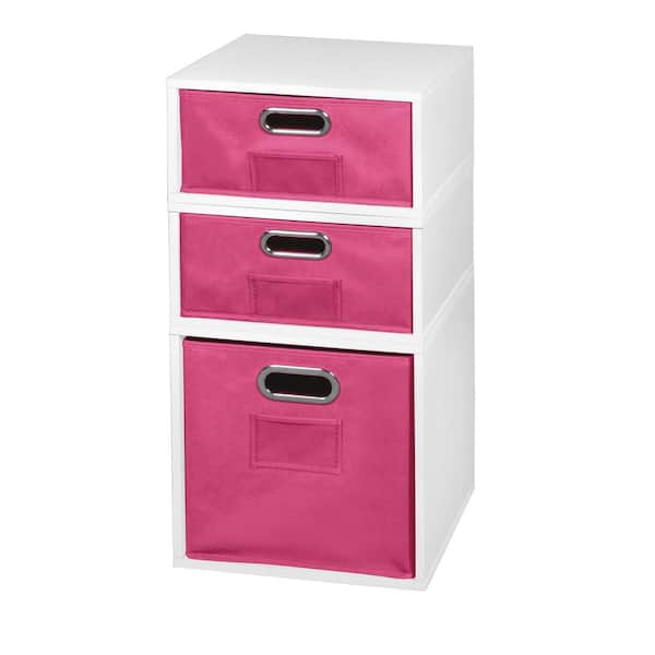 null 26 in. H x 13 in. W x 13 in. D Wood 3- Cube Organizer