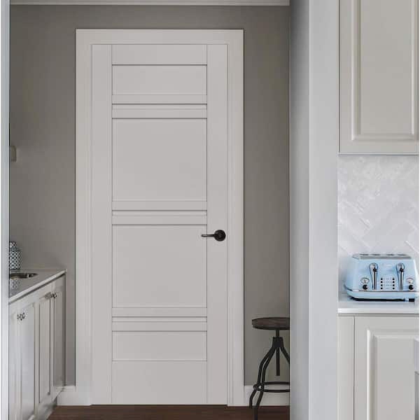 32 in. x 80 in. MODA Primed PMP1071 Solid Core Wood Interior Door Slab