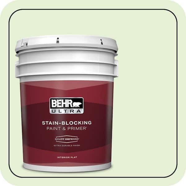 BEHR ULTRA 5 gal. #430C-2 Spring Morn Extra Durable Flat Interior Paint & Primer