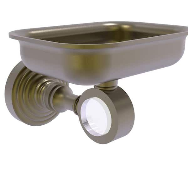 Allied Brass Pacific Grove Wall Mounted Soap Dish Holder in Antique Brass