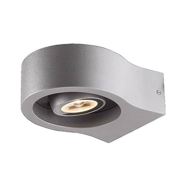 Eurofase View Collection 1-Light Marine Grey Outdoor Wall Lantern Sconce