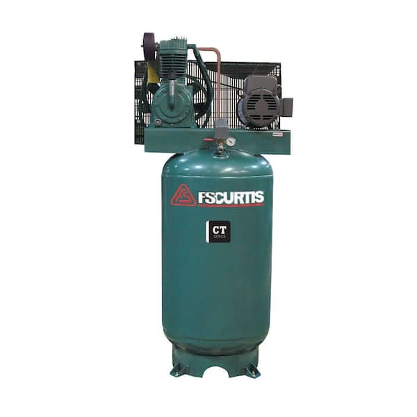 FS-Curtis 80 Gal. 7.5 HP Vertical 2-Stage Air Compressor with Magnetic Starter