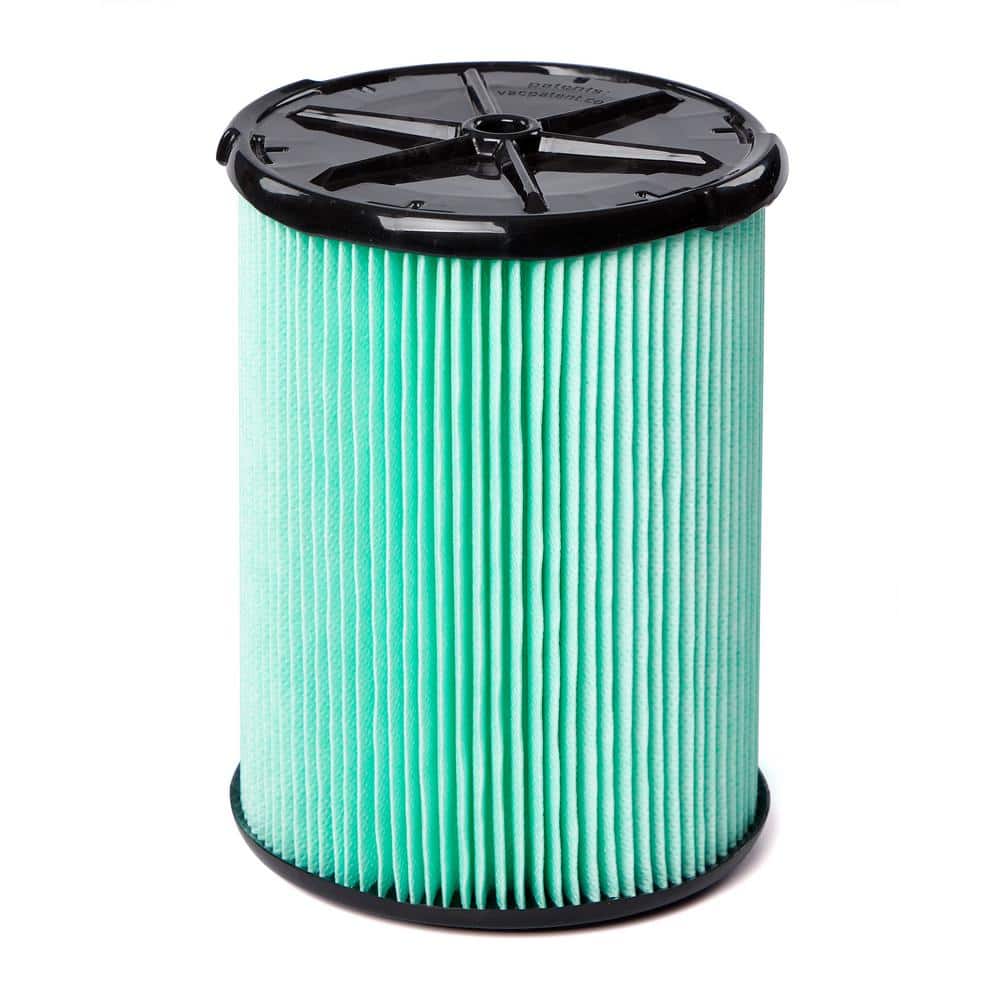 RIDGID Genuine HEPA Material Pleated Shop Vacuum Filter Replacement for Most 5-16 Gal.  Wet Dry Vacs (1-Pack) VF6000