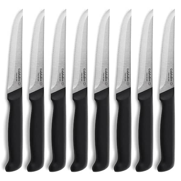 Calphalon Premier Cutlery 9.45 in. Carbon Steel Full Tang Steak Knife (Set of 8)