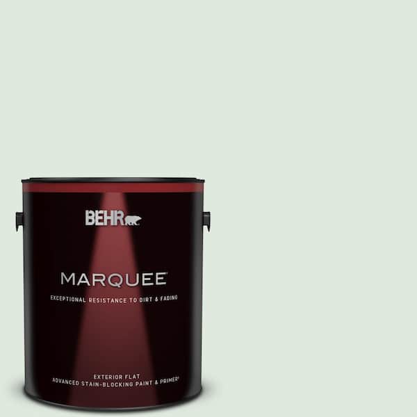 BEHR MARQUEE 1 gal. #460E-1 Meadow Light Flat Exterior Paint & Primer