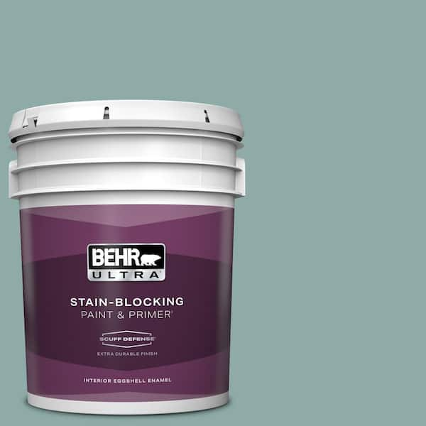 BEHR ULTRA 5 gal. Home Decorators Collection #HDC-CL-25 Oceanus Extra Durable Eggshell Enamel Interior Paint & Primer