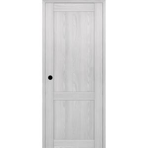 2-Panel Shaker 18 in. x 84 in. Right Hand Active Ribeira Ash Wood Composite DIY-Friendly Single Prehung Interior Door