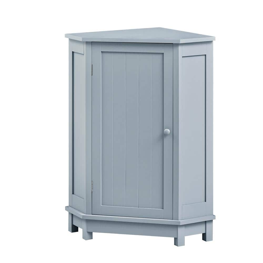 Modern 17.5 in. W x 17.5 in. D x 31.5 in. H in Blue MDF Triangle Ready to A