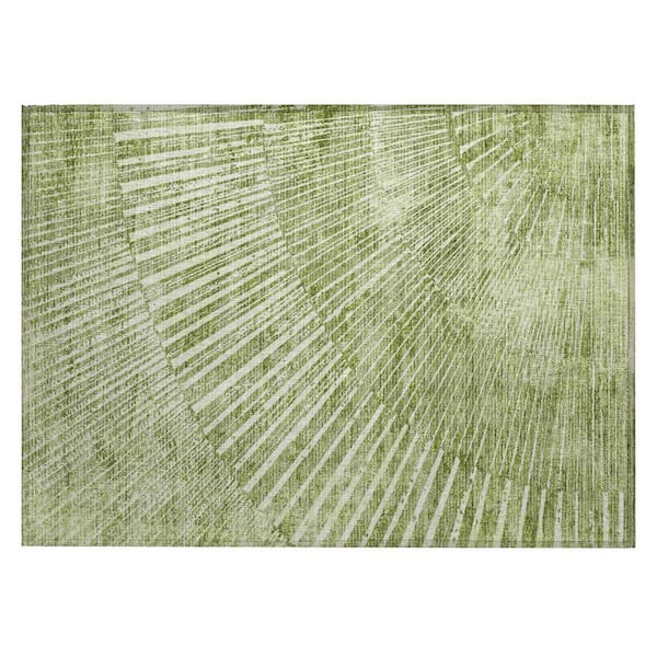 HomeRoots Sage 2 ft. x 3 ft. Woven Abstract Rectangle Indoor/Outdoor Area Rug