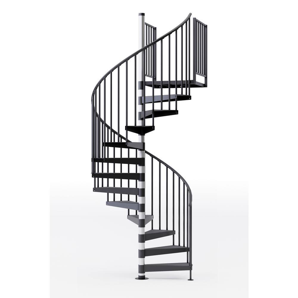 Reroute Prime Interior 60in Diameter, Fits Height 136in - 152in, 2 42in Tall Platform Rails Spiral Staircase Kit price history on PriceWatchPro