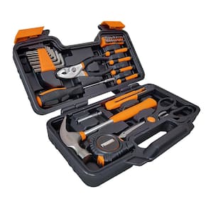 Apollo Tools DT9706 39 Piece General Repair Hand Tool Set with Tool Box Storage Case for sale online