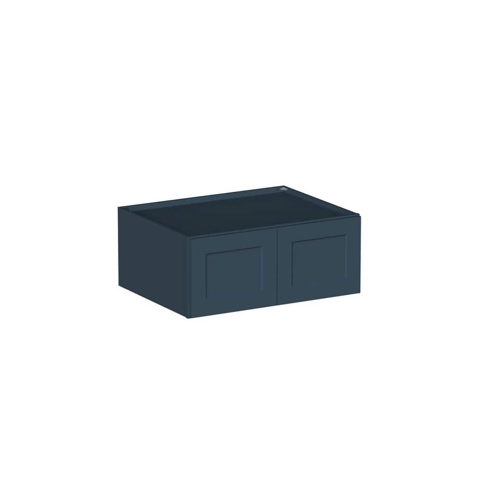 "Shake Style 36"" W x 27"" D x 15"" H Wood Frame Ready to Assemble Refrigerator Wall Kitchen Cabinet in Cyber Grey" price history on PriceWatchPro