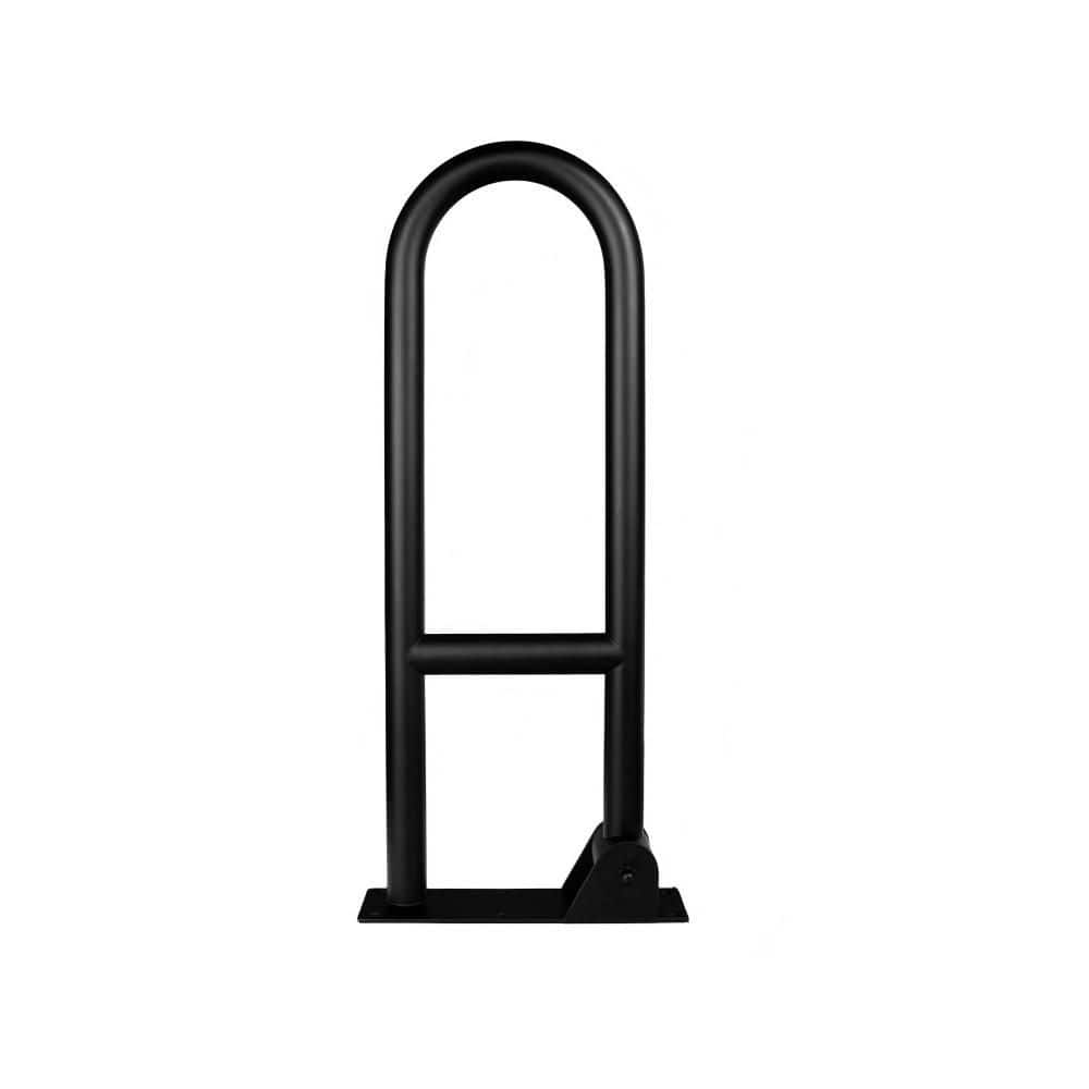 29.5 Inch Stainless Steel Toilet Safety Rails in Matte Black, Flip Up Grab Bars, Non Slip Shower Assist Handrails price history on PriceWatchPro