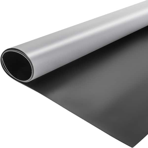 SKYSHALO Dance Floor Roll,6.6 ft. x 7.9 ft. Practice Dance Floor,1.5 mm Thickness PVC Exercise Mat, Non-Slide, Gray