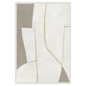 "Ancestry #7" by Annike Limborco 1-Piece Floater Frame Giclee Abstract Canvas Art Print 33 in. x 23 in.