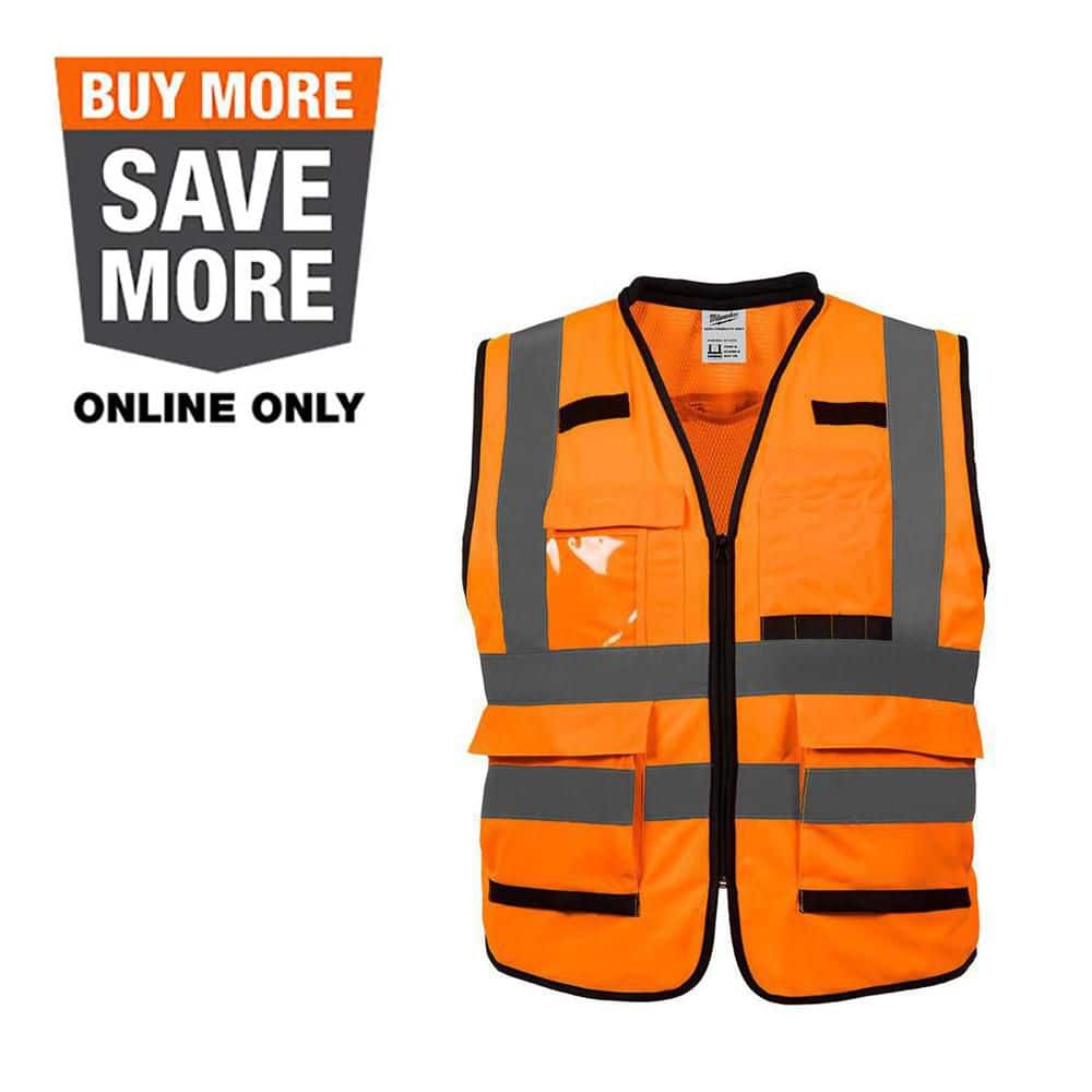 Milwaukee Performance Large/X-Large Orange Class 2-High Visibility