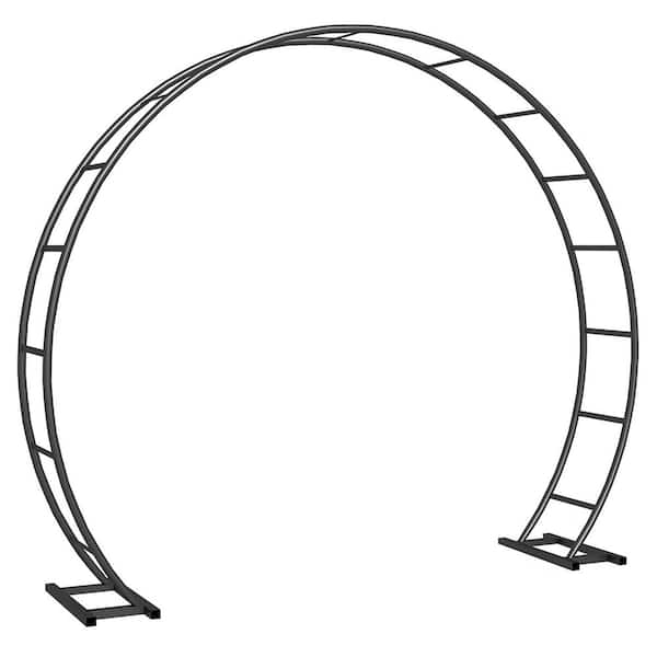 88.8 in. x 102 in. Extra Large Metal Garden Arbor, Wedding Arch Frame, Balloon Arch Stand