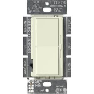 Diva 250W LED+ Dimmer Switch for Dimmable LED, Halogen and Incandescent Bulbs, Single-Pole or 3-Way, Biscuit
