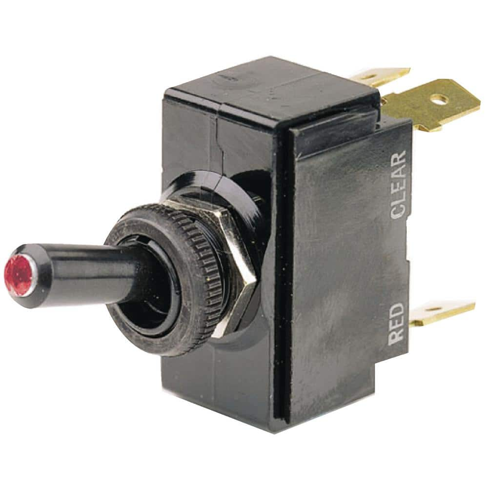 CH Cole Hersee Toggle Switch/Illuminated Tip, On/Off SPST M-54111-01-BP ...