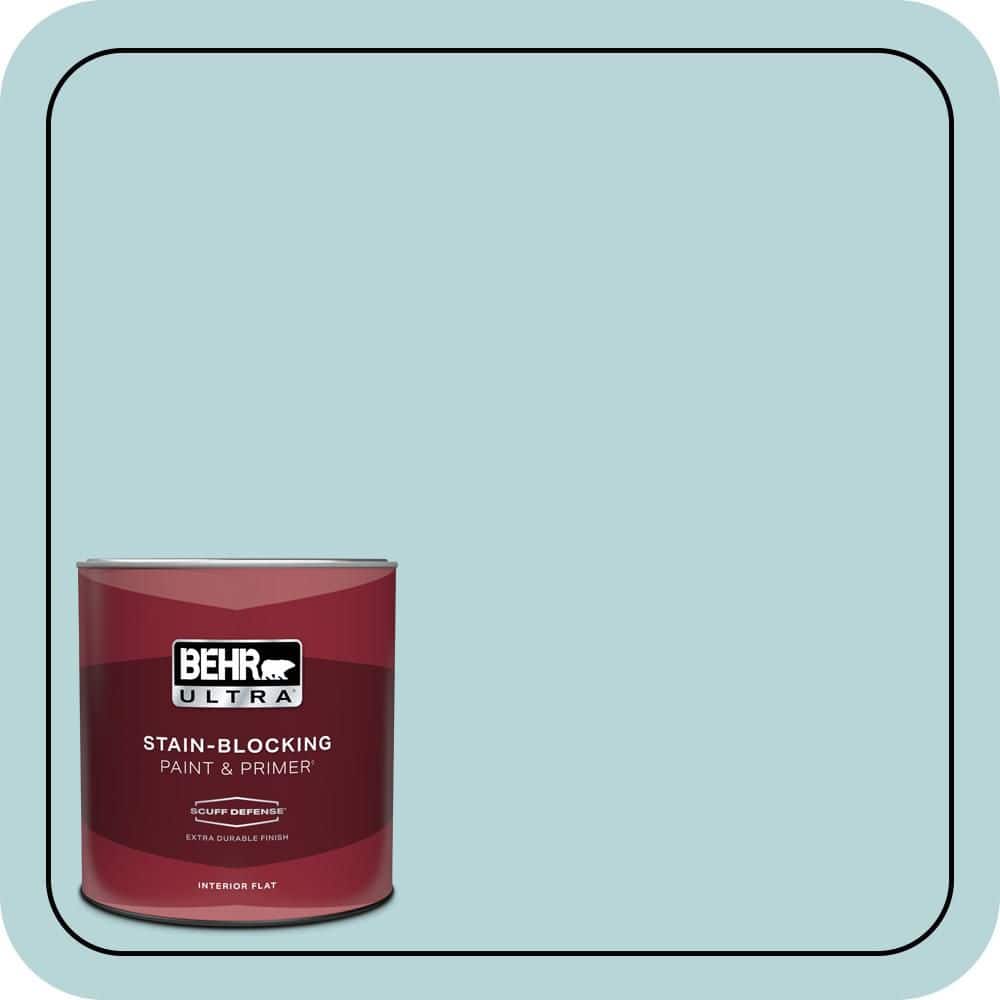 1 qt. #510E-2 Rhythmic Blue Extra Durable Flat Interior Paint & Primer price history on PriceWatchPro