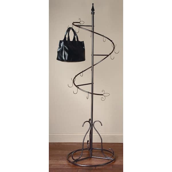 Coat Rack Hat Bag Stand Tree Clothes Hanger Umbrella Holder 12 Hooks  Organizer | eBay
