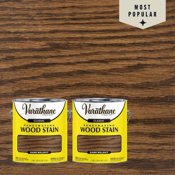 Varathane 1 Gal. Dark Walnut Classic Interior Wood Stain (2-Pack)