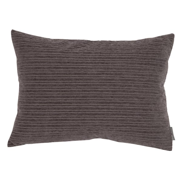 EverGrace Opulence Chenille Stripes Lumbar 20 in. x 14 in. December Sky