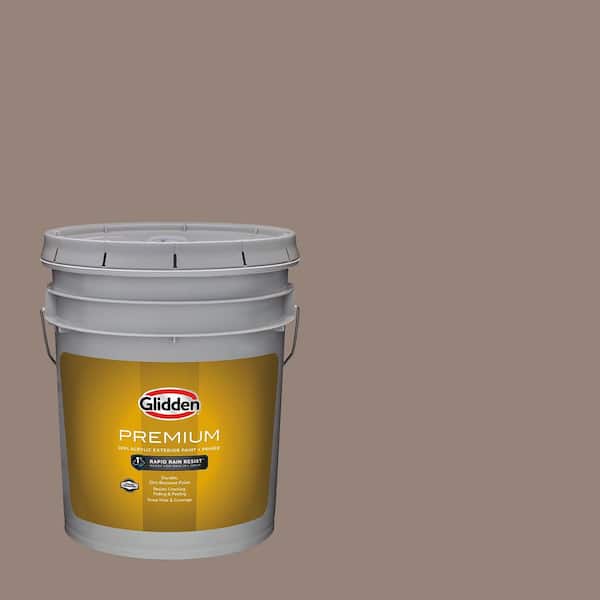 Glidden Premium 5 gal. PPG1024-5 Stonehenge Greige Flat Exterior