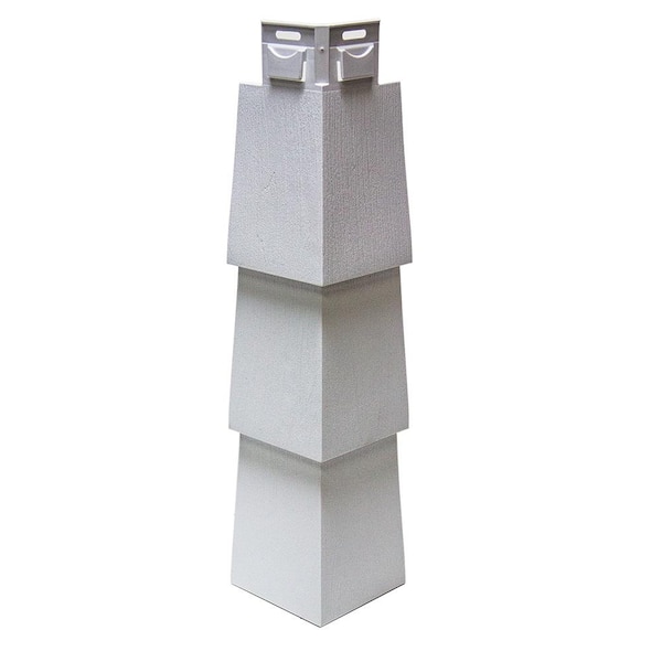 NovikShake NP Northern Perfection Corner 3.8 in. x 15 in. Polymer Corner in White (5 Per Box, 6.25 lin. ft.)