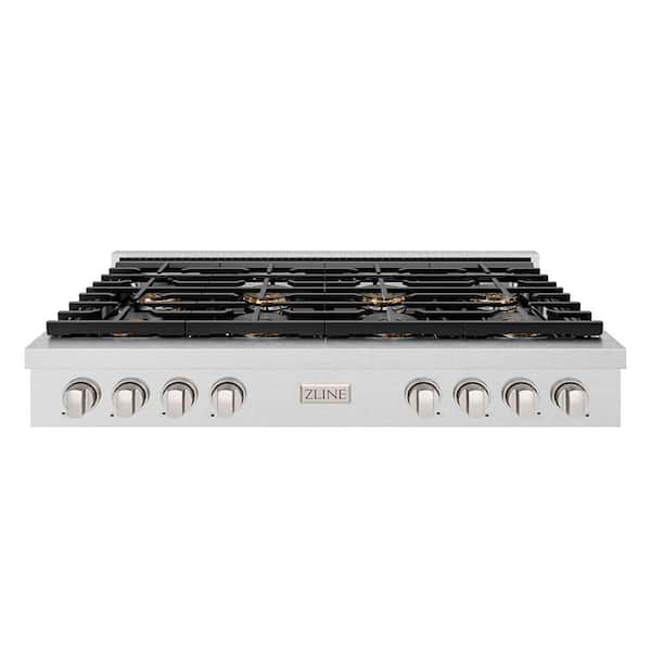 48 in. Paramount Gas Rangetop with 8 Burner DuoPro Cooktop in Satin Stainless Steel