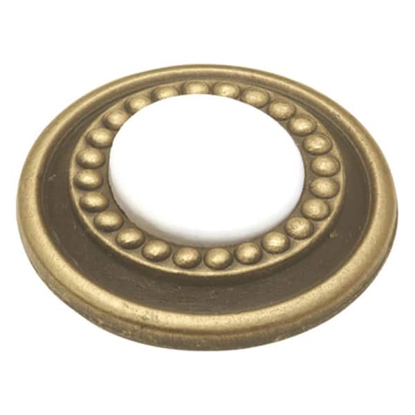 HICKORY HARDWARE Cavalier 1-1/4 in. White Cabinet Knob