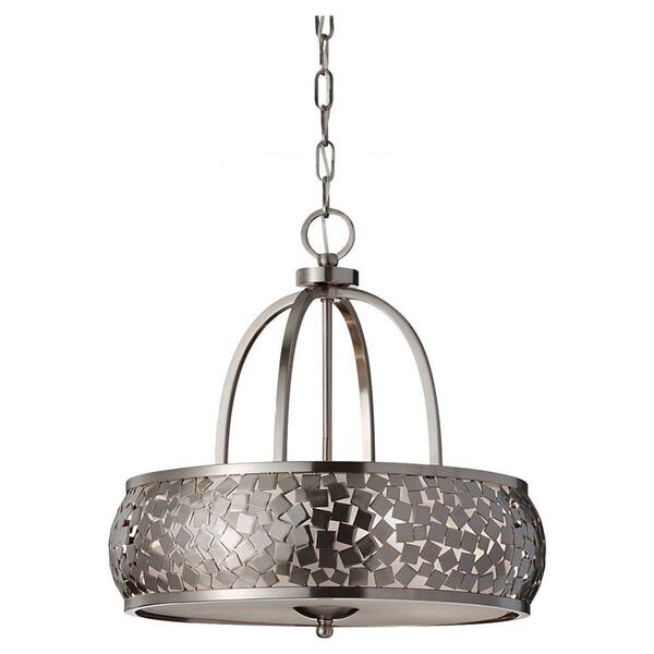 Generation Lighting Zara 4-Light Brushed Steel Chandelier