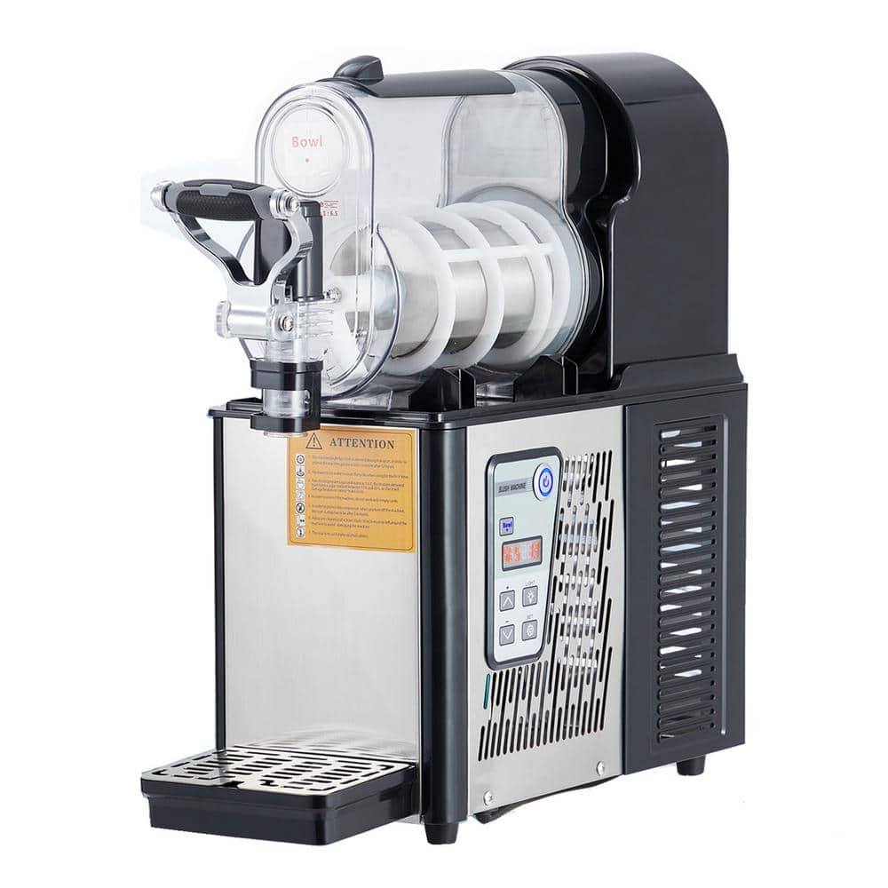 300-Watt Commercial Slushy Machine 3L Single Bowl Frozen Drink Machine Dessert Specialty Appliance in Black