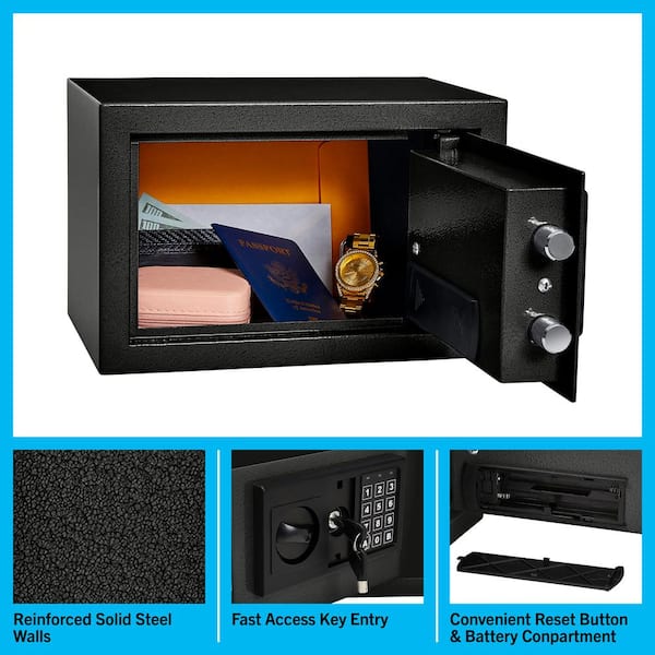 0.32 cu. ft. Premium Digital Lock Steel Safe 0.32 cu. ft. Premium Digital Lock Steel Safe