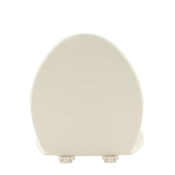 Lift-Off Elongated Closed Front Toilet Seat in Bone 