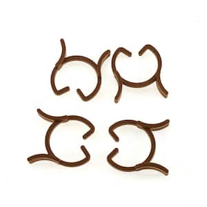 Garden Brown Butterfly-Shaped Garden Plant Clips 150-Pack L Lever Loop Grippers