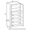 Home Decorators Collection Roxbury Assembled 24x84x24 In Plywood Mitered Utility Kitchen Cabinet Soft Close 4 Rollouts In Stained Manganite U242484 4t Rmg The Home Depot