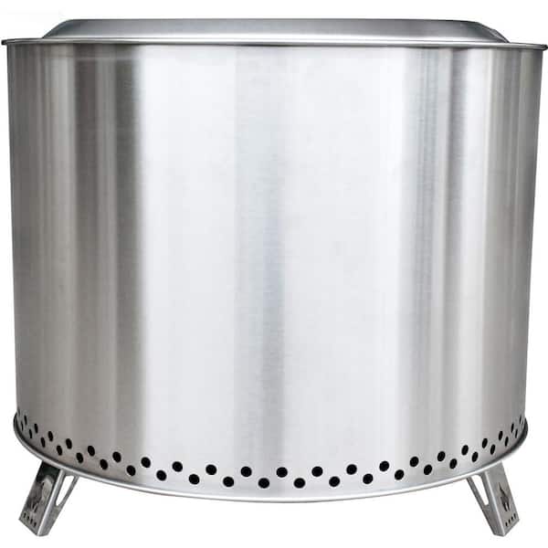 20-in. Smokeless Fire Pit, Stainless Steel