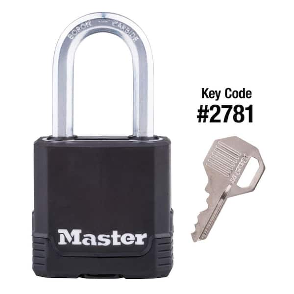 Commercial Outdoor Padlock Keyed the Same, 1-7/8 in. Wide, 1-1/2 in. Shackle